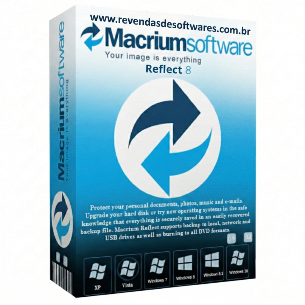 Macream Macrium Reflect 8 Plus – Licença Vitalícia para Windows